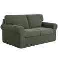 thumbnail image 1 of Ensembles de Housses de Sofa 2024 7 Pcs Housse Extensible pour Canapé Housses de Coussins de Dossier (Sofa Bordeaux), 1 of 6