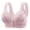 Pink, variant on Birdeem Bras for Women Ladies Traceless Comfortable No Steel Ring Breathable Gathering Front Opening Buckle Bra Woman Underwear