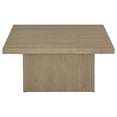 thumbnail image 3 of Coaster Devar Square Engineered Wood Cocktail Coffee Table in Latte, 3 of 8