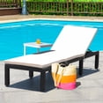 thumbnail image 1 of Costway Chaise Longue de Patio en Rotin, Causeuse avec Coussin, Hauteur Réglable, pour Piscine et Jardin, 1 of 9