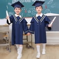 thumbnail image 2 of Toddler Graduation Robe Graduation Cap and Gown Two Pieces Outfit Set Graduation Gifts for Kids 2-3 Years Kids Clothing, 2 of 7