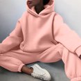 thumbnail image 4 of AherBiu Womens Sweatsuits Fleece Lined Pullover Hoodie with Sweatpants 2 Piece Tracksuits Workout Sets, 4 of 6