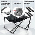 thumbnail image 4 of Tranquillo Universal Hamac Double de 106,5 Po avec Support et Sac Ajustables, Noir, 4 of 5