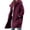 Wine, variant on Yanlir Womens Casual Hooded Wool Coat Long Sleeve Button Front Jacket Winter Warm Outerwear Soft Comfortable Daily Wear Fall and Spring Fashion Tops(Navy,XL)
