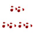 thumbnail image 2 of relayinert 6 Pcs ABS Fleur de Mariage avec Grand Application et Fixation Sécurisée Épingles à Cheveux Fleur de Mariée Rouge 3ensemble, 2 of 6