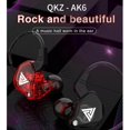 thumbnail image 1 of pitrice QKZ AK6 In Ear 3.5mm Sport Earphones with Mic Red, 1 of 8