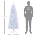 thumbnail image 3 of HOMCOM 6FT Artificial Christmas Tree with Automatic Open for Home White, 3 of 10