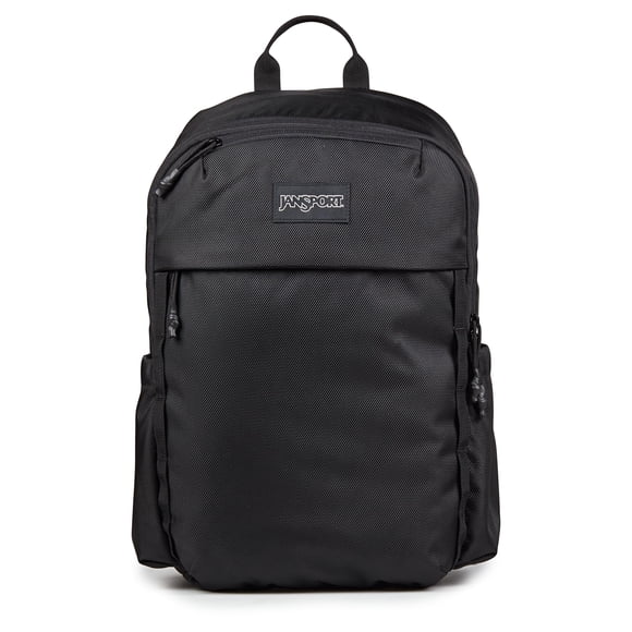 JanSport Venture Daypack – Travel Pack With Large Main Compartment, Padded Laptop Sleeve, Dual Water Bottle Pockets, and Attachment Buckles, Bl