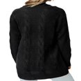 thumbnail image 3 of Cardigan Long en Maille Épaisse pour Femmes avec 2 Poches, 3 of 6