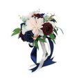 thumbnail image 1 of thinsony Artificial Bridal Bouquet Rustic Silk Flower for Ceremony Celebrations Party, 1 of 5