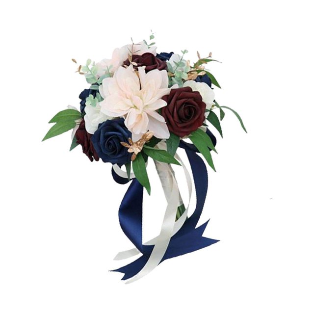 thinsony Artificial Bridal Bouquet Rustic Silk Flower for Ceremony Celebrations Party