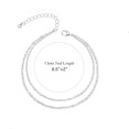 thumbnail image 3 of Women's Exquisite Layered Foot Chain Anklet Elegant Modern Design Comfortable Lightweight Adjustable Stylish Jewelry Accessory, 3 of 5