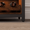 thumbnail image 3 of 3-Tier Wine Bar Cabinet with Detachable Wine Rack and Drawer, Industrial Sideboard and Buffet Cabinet with Glass Holder and Mesh Door, Durable and Stylish Storage Solution, 3 of 3