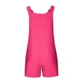 thumbnail image 3 of LYHaoo Girls Graphic Romper Summer Solid Color Short Jumpsuit For Girls,Sizes 9-10 Years(Pink), 3 of 4