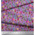 thumbnail image 2 of Soimoi Rayon Fabric Coral,Starfish & Turtle Ocean Decor Fabric Printed Yard 42 Inch Wide, 2 of 3