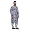 thumbnail image 2 of Atasi Ensemble Kurta-Pyjama Long en Coton pour Hommes, Kurta-Pyjama Décontracté de Designer, Vêtements, 2 of 5