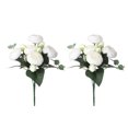 thumbnail image 1 of Youkk 2pcs Easy To Clean – Realistic Appearance – Artificial Flowers For Wedding white 1Set, 1 of 6