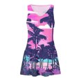 thumbnail image 4 of Staron Robe d'Été pour Femmes Ample à Col en V à Imprimé Floral Robe de Printemps Plage Bohème Ligne A Fluide Sans Manches Robe Soleil avec Poches TTG, 4 of 7