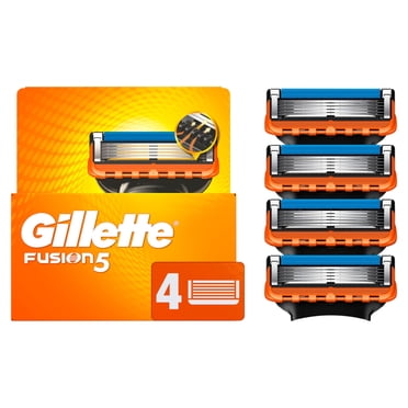 Gillette Fusion5 Recharges de Rasoir pour Hommes Cartouches de Rasoir, Bande Lubrifiante, Lame de Précision pour Hommes, Lames de Rasoir à 5 Lames pour un Rasage de Près 4ct