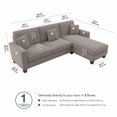 thumbnail image 3 of Canapé sectionnel avec chaise longue réversible 102L Stockton de Bush Furniture, 3 of 9