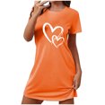 thumbnail image 1 of Rbaofujie Pyjama d'Allaitement pour Femmes, Chemise de Nuit Courte Surdimensionnée Imprimée à Col Rond et Manches Courtes, Robe Grande Taille, Chemises de Nuit pour Femmes, 1 of 4