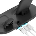 thumbnail image 3 of 15W Wireless Charging Stand With 3-in-1 Fast Charging For Phone Watch Earbuds And Dual USB Ports, 3 of 7