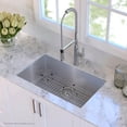 thumbnail image 3 of Kraus 32 Inch Rectangular Undermount Single Bowl Stainless Steel Kitchen Sink, 3 of 5