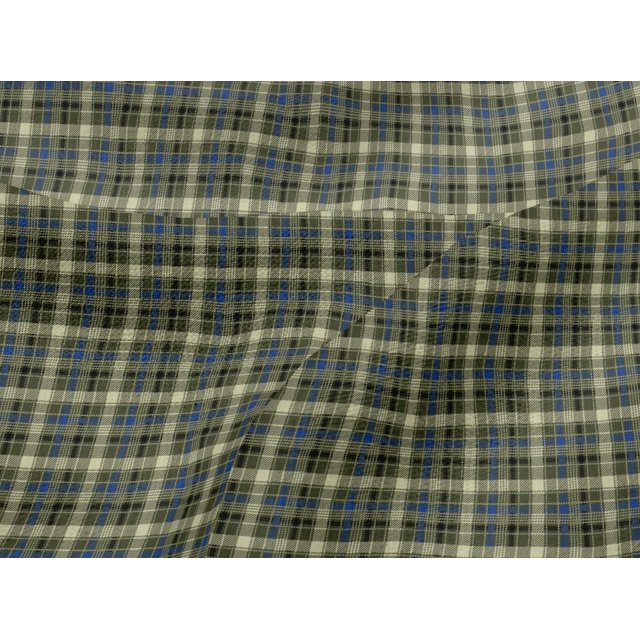 oneOone Viscose Jersey Fabric Tartan Check Print Sewing Fabric BTY 60 Inch Wide