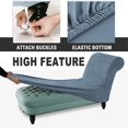 thumbnail image 4 of 2024 Velvet Armless Chaise Lounge Slipcover Stretch Sofa Slip Cover Furniture Protector, 4 of 8