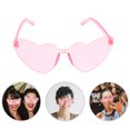 thumbnail image 2 of MOVTOTOP Pink Heart Shaped Sunglasses for Bachelorette Party Decoration Lightweight and Durable PC Material, 2 of 7