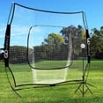thumbnail image 2 of Goplus 8' x 7' Baseball Softball Practice Net for Hitting Pitching Batting Black, 2 of 10