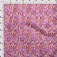 thumbnail image 4 of oneOone Cotton Flex Pink Fabric Kids Alphabet Sewing Craft Projects Fabric Prints By Yard 40 Inch Wide, 4 of 4