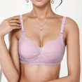 thumbnail image 2 of MIASHUI Bras for Women Comfortable and Transparent Shoulder Strap Cordless Backless Spongeless, 2 of 4