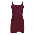 thumbnail image 3 of SMihono Robe Bohème d'Été pour Femmes Grande Taille Mode pour Femmes Décontractée Confortable à Col en V Couleur Unie Sans Manches Coupe Ajustée Robe, 3 of 8