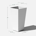 thumbnail image 2 of Veradek Pure Series Midland 30" Planter 2 Pack White, 2 of 10