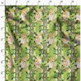 thumbnail image 3 of Soimoi Green polyester Crepe Fabric Leaf Floral Printed Craft Fabric by the Yard 42 Inch Wide, 3 of 6