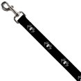 thumbnail image 1 of Dog Leash Spider Logo3 Black White 6 Feet Long 0.5 Inch Wide, 1 of 3