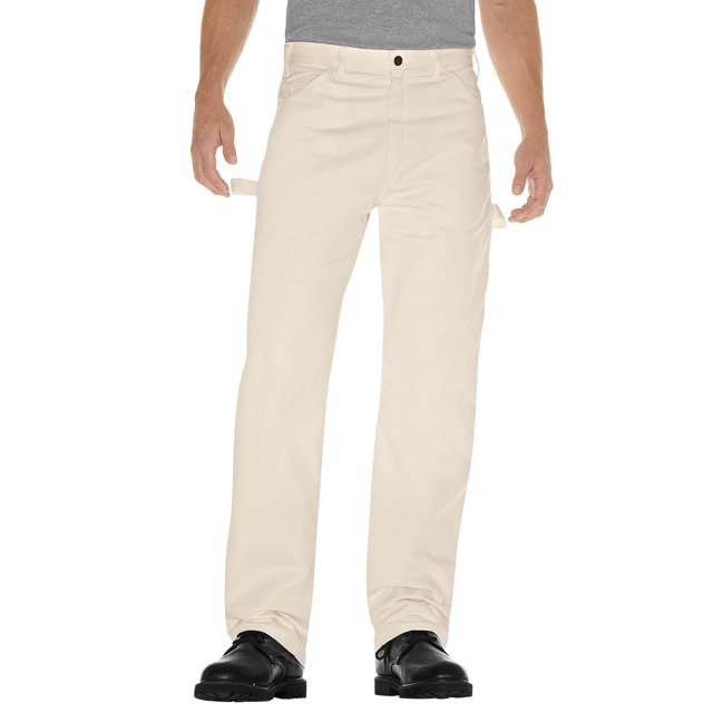 Dickies Mens Relaxed Fit Painters Utility Pants, 40W x 30L, Natural