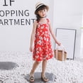 thumbnail image 2 of 2025 Robes Filles Robe Florale Grande Taille Fleur Sans Manches Plage à Bretelles 2T Cardigan, 2 of 9