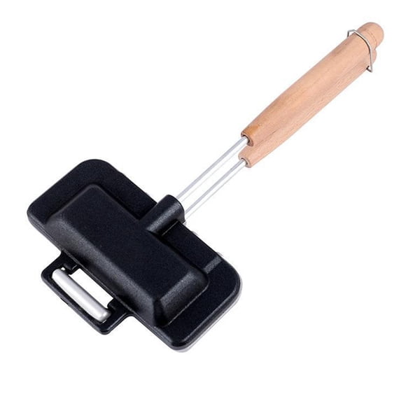 LEFU Portable Breakfast Sandwich Maker Nonstick Aluminum Alloy Hot Dog Toaster Panini Press Grill Pan for Egg Omelet Steak Quick Cooking Kitchen Appliance