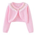 thumbnail image 1 of RXIRUCGD Veste/veste Décontractée à Capuche pour Enfants avec Boutons Perforés, Col Rond, Manches Longues (Rose, Taille : 9-10 Ans), 1 of 7