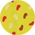 thumbnail image 1 of Ahgly Company Tapis d'Intérieur Lavable en Machine Carré Jaune Transitionnel, 3 Pieds Carré, 1 of 7