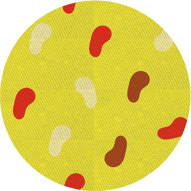 Ahgly Company Tapis d'Intérieur Lavable en Machine Carré Jaune Transitionnel, 3 Pieds Carré
