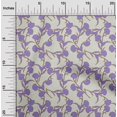 thumbnail image 2 of oneOone Rayon Light Gray Fabric Floral Botanical Craft Projects Decor Fabric Printed By The Yard 56 Inch Wide, 2 of 4