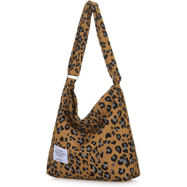 ORUYROP Sac à Bandoulière Rétro en Toile Grande Taille pour Femmes Sac à Main Décontracté