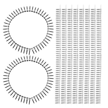OULII 1000Pcs Nails for Hanging Pictures Silver Drywall Screws Plastic for Diy Projects and Construction