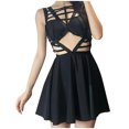 thumbnail image 2 of Fshaion Robe d'Été pour Femmes 2024 Grande Taille Printemps/ Sans Manches Robe de sous-Vêtements Ajourée Liquidation à Moins de 10!, 2 of 7
