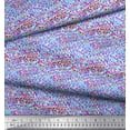 thumbnail image 3 of Soimoi Blue Rayon Fabric Brush Stroke Abstract Printed Fabric 1 Yard 42 Inch Wide, 3 of 3