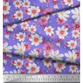 thumbnail image 3 of Soimoi Poly Georgette Fabric Cosmos Floral Print Fabric by Yard 42 Inch Wide, 3 of 3
