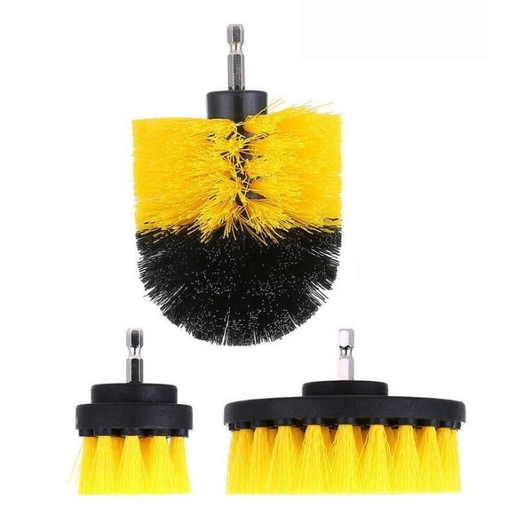 3/4Pcs Power Scrubber Brush With Drill Scrub Brush For Cleaning Showers Tubs Bathroom Tile Grout Carpet Drill Brush Attachment